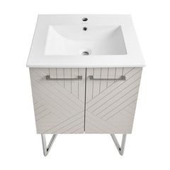 Swiss Madison Annecy 24" Bathroom Vanity in Mayhem Greige - SM-BV256EI - The Home Selection
