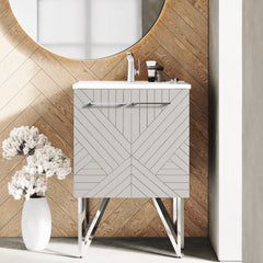 Swiss Madison Annecy 24" Bathroom Vanity in Mayhem Greige - SM-BV256EI - The Home Selection