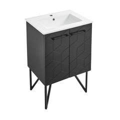 Swiss Madison Annecy 24" Bathroom Vanity in Phantom Black - SM-BV251B - The Home Selection