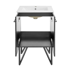 Swiss Madison Annecy 24" Bathroom Vanity in Phantom Black - SM-BV251B - The Home Selection