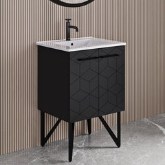 Swiss Madison Annecy 24" Bathroom Vanity in Phantom Black - SM-BV251B - The Home Selection