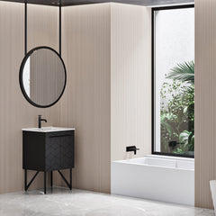 Swiss Madison Annecy 24" Bathroom Vanity in Phantom Black - SM-BV251B - The Home Selection
