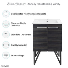 Swiss Madison Annecy 24" Bathroom Vanity - SM-BV2 - The Home Selection