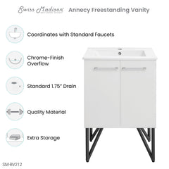 Swiss Madison Annecy 24" Bathroom Vanity - SM-BV2 - The Home Selection