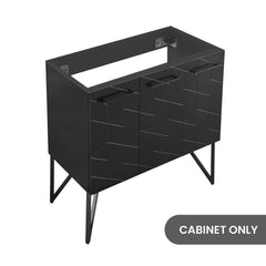 Swiss Madison Annecy 36" Bathroom Vanity in Phantom Black - Cabinet Only - SM-BV261B-C - The Home Selection