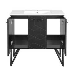Swiss Madison Annecy 36" Bathroom Vanity in Phantom Black - SM-BV261B - The Home Selection