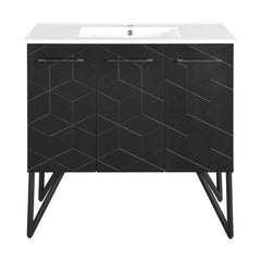 Swiss Madison Annecy 36" Bathroom Vanity in Phantom Black - SM-BV261B - The Home Selection