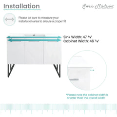 Swiss Madison Annecy 48" Bathroom Vanity - SM-BV2 - The Home Selection