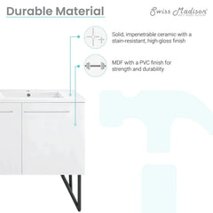 Swiss Madison Annecy 60" Bathroom Vanity - SM-BV2 - The Home Selection