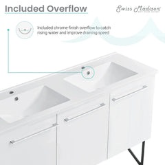 Swiss Madison Annecy 60" Bathroom Vanity - SM-BV2 - The Home Selection