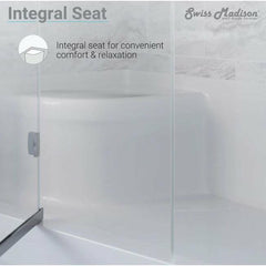 Swiss Madison Aquatique 60" x 32" Left Drain, Shower Base - SM-SB537 - The Home Selection
