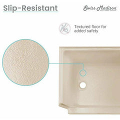 Swiss Madison Aquatique 60" x 32" Right Drain, Shower Base - SM-SB538 - The Home Selection