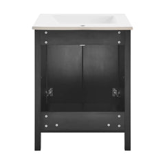 Swiss Madison Avallon 24" Bathroom Vanity in Matte Black - SM-BV280MB - The Home Selection
