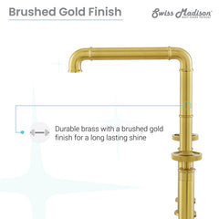 Swiss Madison Avallon Pro Widespread Kitchen Faucet with Side Sprayer SM-KF79 - The Home Selection