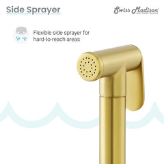 Swiss Madison Avallon Pro Widespread Kitchen Faucet with Side Sprayer SM-KF79 - The Home Selection