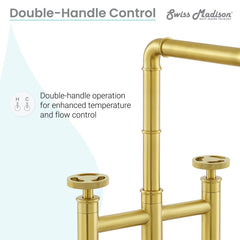 Swiss Madison Avallon Pro Widespread Kitchen Faucet with Side Sprayer SM-KF79 - The Home Selection
