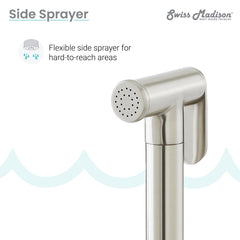 Swiss Madison Avallon Pro Widespread Kitchen Faucet with Side Sprayer SM-KF79 - The Home Selection