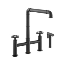 Swiss Madison Avallon Pro Widespread Kitchen Faucet with Side Sprayer SM-KF79 - The Home Selection