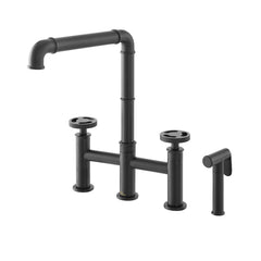 Swiss Madison Avallon Pro Widespread Kitchen Faucet with Side Sprayer SM-KF79 - The Home Selection