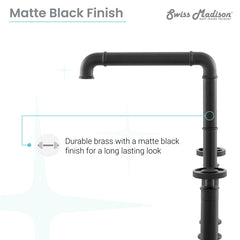 Swiss Madison Avallon Pro Widespread Kitchen Faucet with Side Sprayer SM-KF79 - The Home Selection