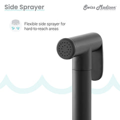 Swiss Madison Avallon Pro Widespread Kitchen Faucet with Side Sprayer SM-KF79 - The Home Selection