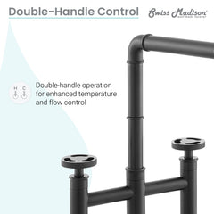 Swiss Madison Avallon Pro Widespread Kitchen Faucet with Side Sprayer SM-KF79 - The Home Selection