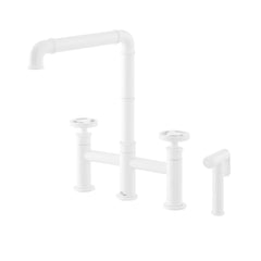 Swiss Madison Avallon Pro Widespread Kitchen Faucet with Side Sprayer SM-KF79 - The Home Selection