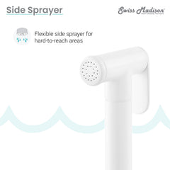 Swiss Madison Avallon Pro Widespread Kitchen Faucet with Side Sprayer SM-KF79 - The Home Selection