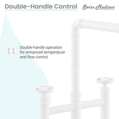 Swiss Madison Avallon Pro Widespread Kitchen Faucet with Side Sprayer SM-KF79 - The Home Selection