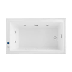 Swiss Madison Avancer 60" x 36" Right-Hand Drain Rectangular Alcove Whirlpool Bathtub with Apron - SM-AB591 - The Home Selection