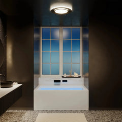 Swiss Madison Avancer 60" x 36" Right-Hand Drain Rectangular Alcove Whirlpool Bathtub with Apron - SM-AB591 - The Home Selection
