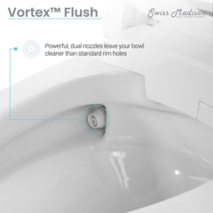 Swiss Madison ﻿﻿﻿Avancer Intelligent Tankless Elongated Toilet and Bidet, Touchless Vortex™ Dual-Flush 1.1/1.6 gpf - SM-ST060 - The Home Selection