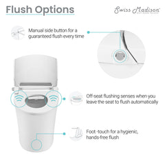 Swiss Madison ﻿﻿﻿Avancer Intelligent Tankless Elongated Toilet and Bidet, Touchless Vortex™ Dual-Flush 1.1/1.6 gpf - SM-ST060 - The Home Selection