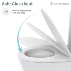 Swiss Madison Beau ﻿One-Piece Elongated Toilet Vortex™ Dual-Flush 1.1/1.6 gpf - SM-1T115 - The Home Selection