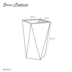 Swiss Madison Brusque One-Piece Pedestal Sink - ﻿SM-PS314 - The Home Selection