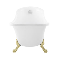 Swiss Madison Caché Single Slipper, Clawfoot Soaking Acrylic Bathtub, Clawfoot - SM-FB585CMW - The Home Selection