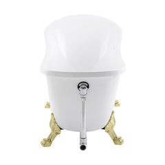 Swiss Madison Caché Single Slipper, Clawfoot Soaking Acrylic Bathtub, Clawfoot - SM-FB585CMW - The Home Selection
