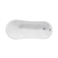 Swiss Madison Caché Single Slipper, Clawfoot Soaking Acrylic Bathtub, Clawfoot - SM-FB585CMW - The Home Selection