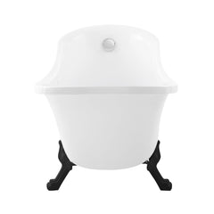 Swiss Madison Caché Single Slipper, Clawfoot Soaking Acrylic Bathtub, Clawfoot - SM-FB585CMW - The Home Selection