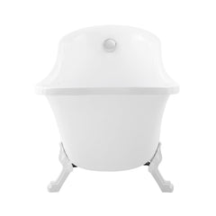 Swiss Madison Caché Single Slipper, Clawfoot Soaking Acrylic Bathtub, Clawfoot - SM-FB585CMW - The Home Selection