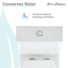 Swiss Madison Caché Two-Piece Elongated Toilet Dual-Flush 1.1/1.6 gpf - SM-2T220 - The Home Selection