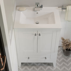 Swiss Madison Cannes 24" Bathroom Vanity in White - SM-BV412 - The Home Selection