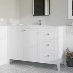 Swiss Madison Cannes 48" Bathroom Vanity in White - SM-BV414 - The Home Selection