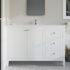 Swiss Madison Cannes 48" Bathroom Vanity in White - SM-BV414 - The Home Selection
