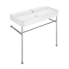 Swiss Madison Carré 36" Console Sink White Basin w/ Legs - SM-CS7 - The Home Selection