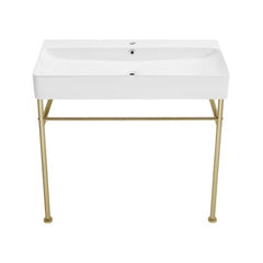 Swiss Madison Carré 36" Console Sink White Basin w/ Legs - SM-CS7 - The Home Selection
