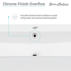 Swiss Madison Carré 36" Console Sink White Basin w/ Legs - SM-CS7 - The Home Selection