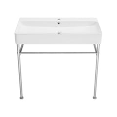 Swiss Madison Carré 36" Console Sink White Basin w/ Legs - SM-CS7 - The Home Selection