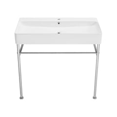 Swiss Madison Carré 36" Console Sink White Basin w/ Legs - SM-CS7 - The Home Selection