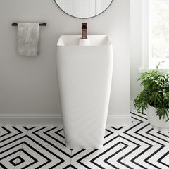 Swiss Madison Carré One-Piece Pedestal Sink - SM-PS311 - The Home Selection